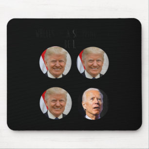 Shopping Cart Trump Biden Valeminnesomröstning Musmatta
