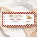 Shopping Day Spree-julgåva Biljett Voucher Inbjudningar<br><div class="desc">Shopping Day Spree jul Gift Biljett-inbjudan.</div>
