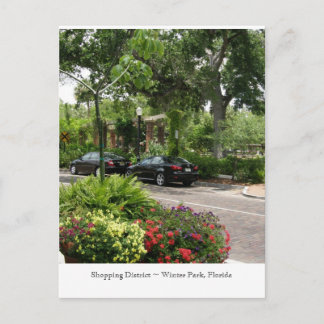 Shopping District ~ Winter Park, Florida Vykort