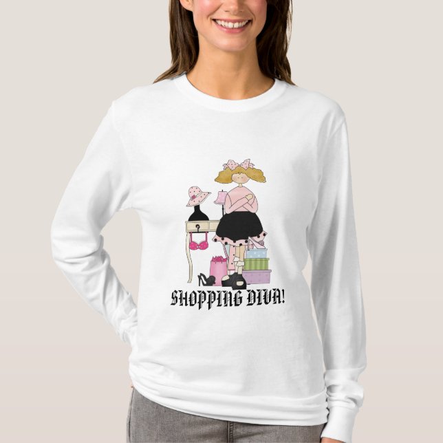 SHOPPING DIVA T-shirt (Framsida)