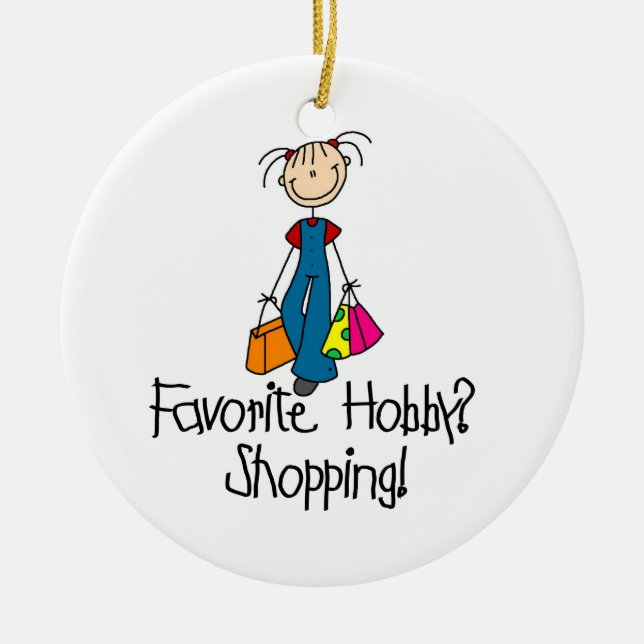 Shopping Favorite Hobby Julgransprydnad Keramik (Framsidan)
