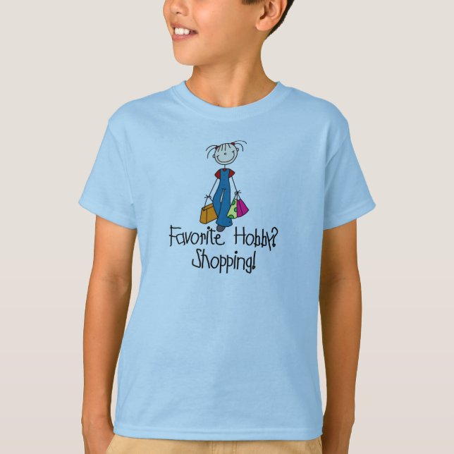 Shopping Favorite Hobby Shirt Tee (Framsida)