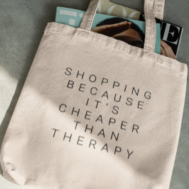 Shopping för att det är billigare än terapeutisk b tygkasse