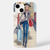 Shopping Girl in London City | Telefon 6 fodral