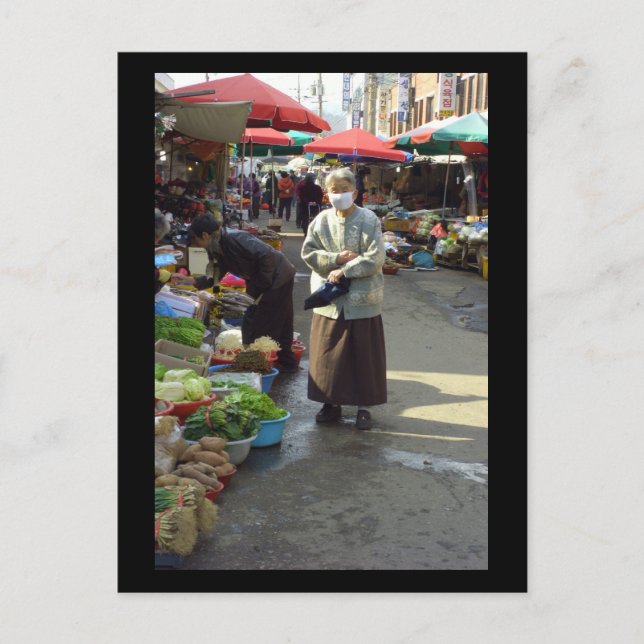 Shopping in Waegwan, Sydkorea (2006) Vykort (Framsida)