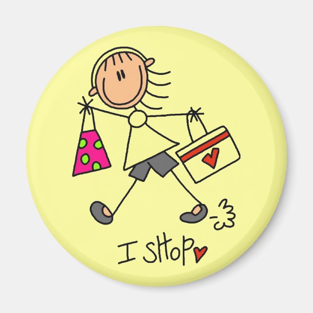 Shopping Klibbfigur Magnet (Framsidan)