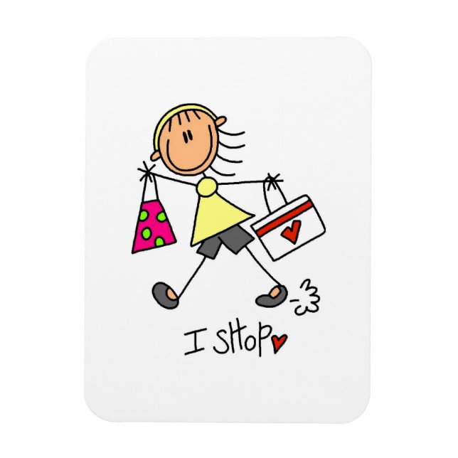 Shopping Klibbfigur Magnet (Vertikal)
