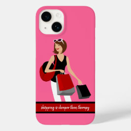 Shopping kontra Therapy Phone Case