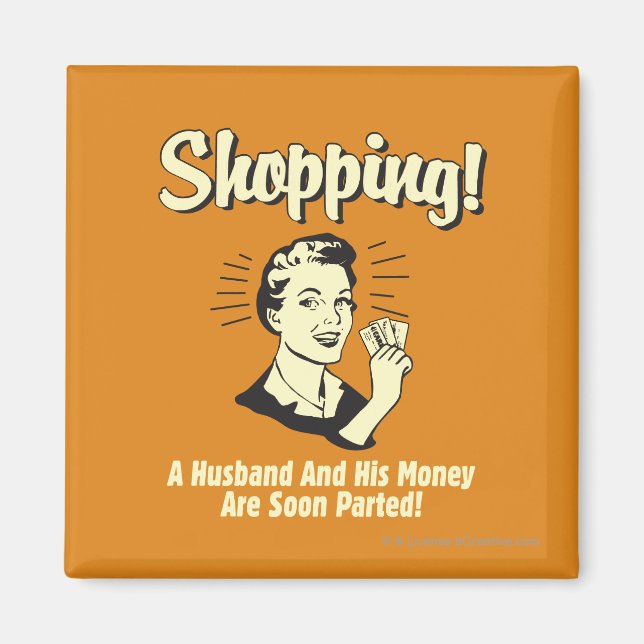 Shopping: Make och hans pengar Magnet (Framsidan)