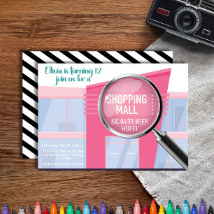 Shopping Mall Scavenger Hunt, Tween Birthday