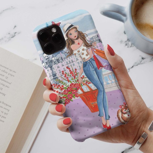 Shopping Mode Girl Paris | Iphone 7 + Fodral (Skapare uppladdad)