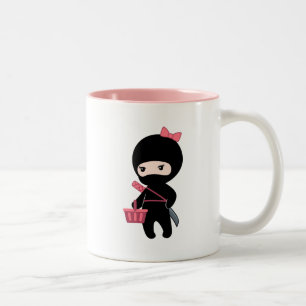 Shopping Ninja Girl Två-Tonad Mugg