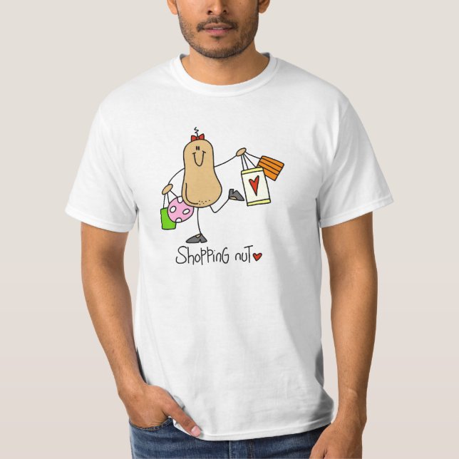 Shopping Nut T-shirts och presenter (Framsida)