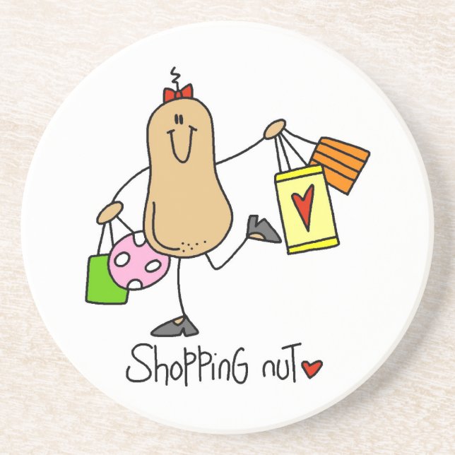 Shopping Nut T-shirts och presenter Underlägg (Framsidan)