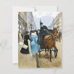 Shopping på Rue de la Paix, bra art Kort