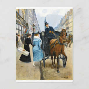 Shopping på Rue de la Paix Vykort