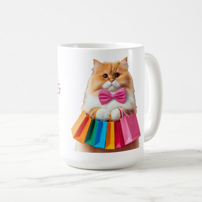  Shopping Queen Cat Kaffemugg (Framsida höger)