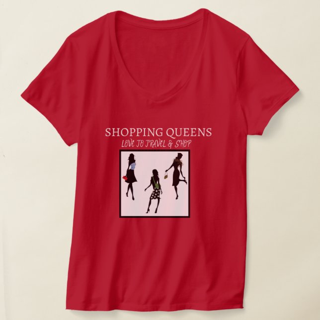 Shopping Queen Collection - Damer  T Shirt (Laydown)