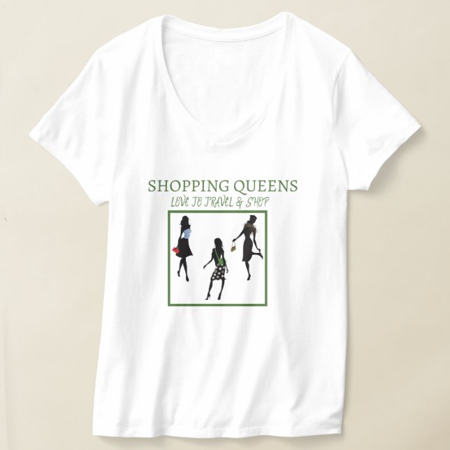 Shopping Queen Collection - Damer  T Shirt (Laydown)