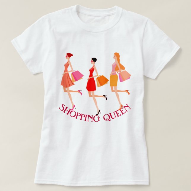 Shopping Queen Collection: Damer T Shirt (Design framsida)