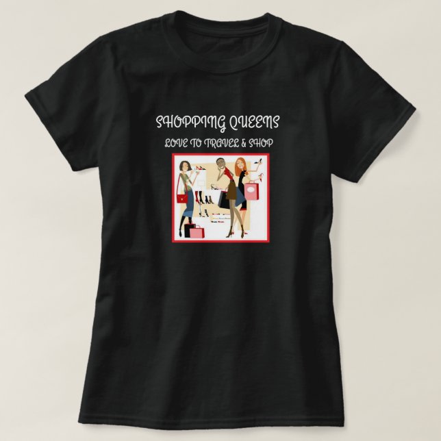 Shopping Queen Collection - Damer  T Shirt (Design framsida)