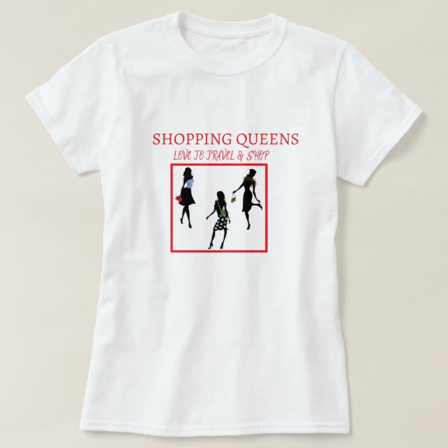 Shopping Queen Collection - Damer  T Shirt (Design framsida)