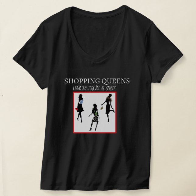 Shopping Queen Collection - Damer  T Shirt (Laydown)
