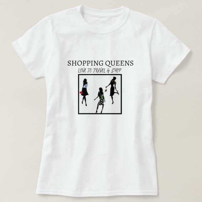 Shopping Queen Collection - Damer  T Shirt (Design framsida)