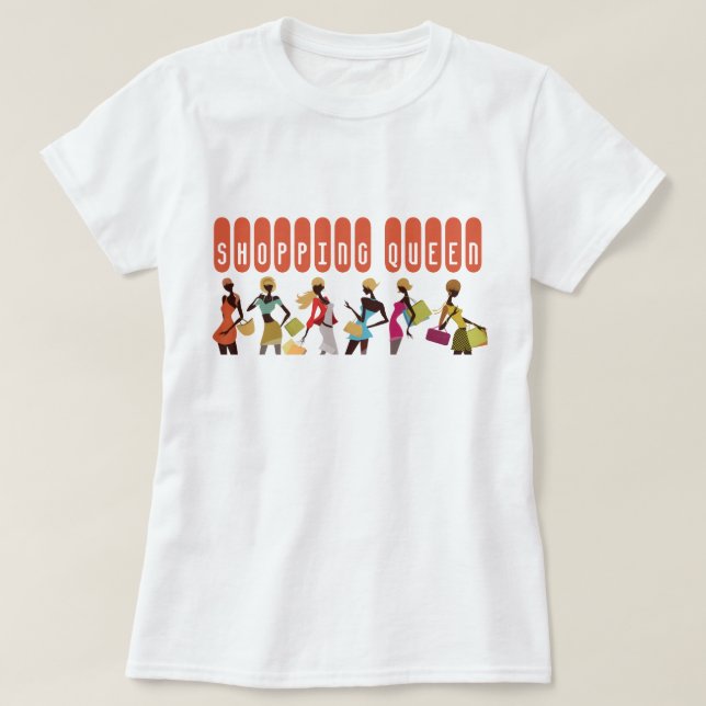 Shopping Queen Collection: Damer T Shirt (Design framsida)