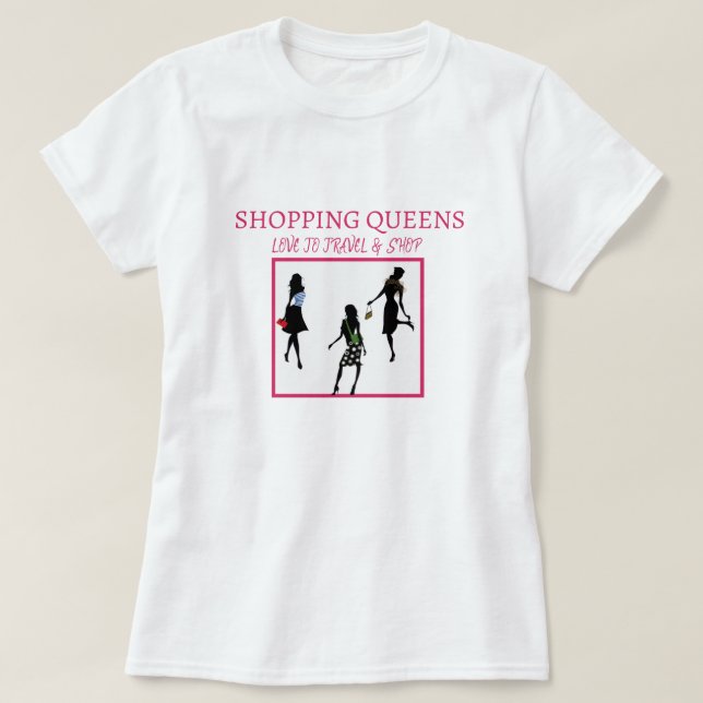 Shopping Queen Collection - Damer  T Shirt (Design framsida)