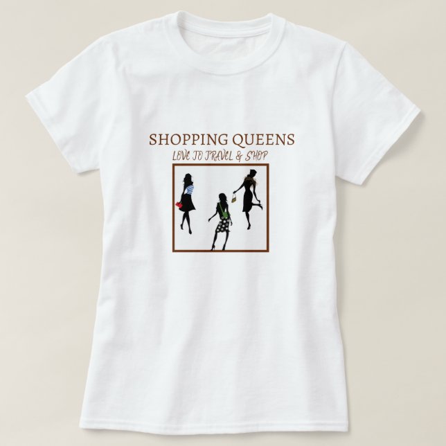 Shopping Queen Collection - Damer  T Shirt (Design framsida)