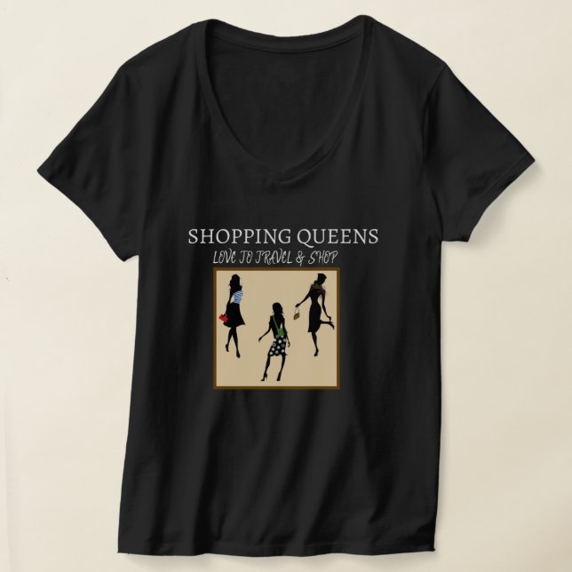 Shopping Queen Collection - Damer  T Shirt (Laydown)