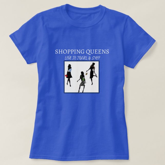 Shopping Queen Collection - Damer  T Shirt (Design framsida)