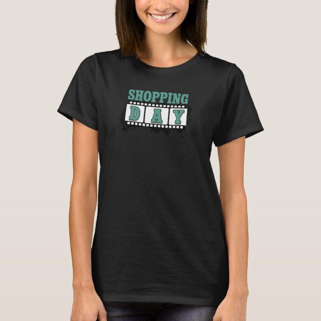 Shopping Shopping Frenzy Shopping Addiction Shopah T Shirt (Framsida)