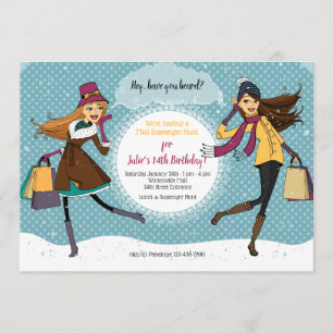 Shopping Spree-inbjudan Inbjudningar