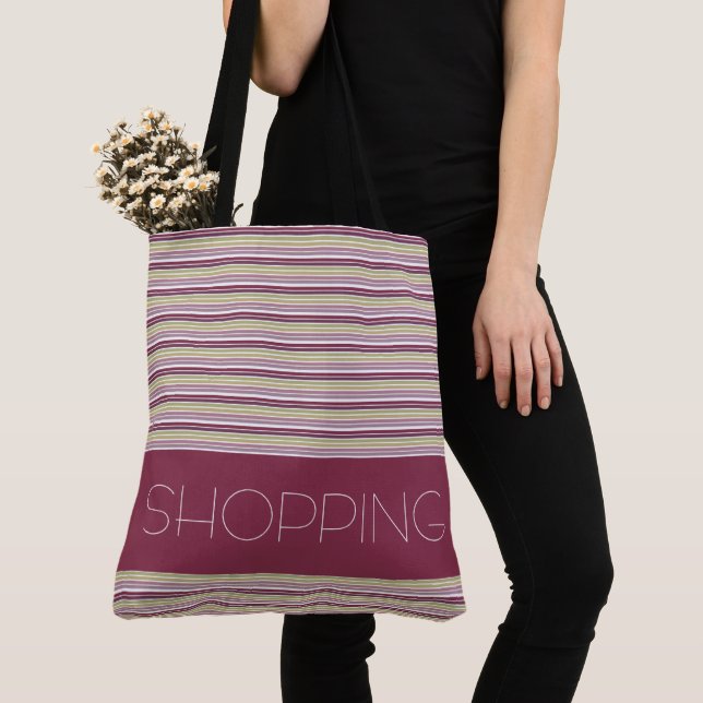 Shopping Tote Stil Tygkasse (Närbild)