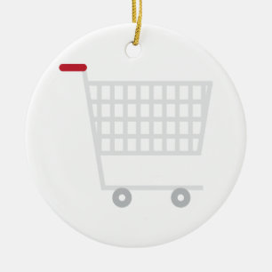 Shoppingbil Julgransprydnad Keramik