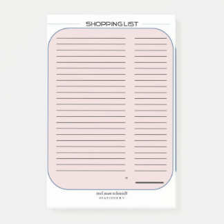 Shoppinglist Einkaufsliste Notepad Block