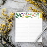Shoppinglista för färsk Veggies Meal Planning Livs Anteckningsblock<br><div class="desc">Gör dina inköpslistor i stil med anpassadet livsmedel shopping,  måltidsplanering eller anteckningsblock att göra lista. Anpassa eller lägg till text i kostym efter behov. Behålla eller radering av linjer också. Kolla min butik för större storlek och stilar!</div>