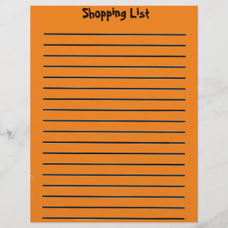 Shoppinglista, Orange Brevhuvud