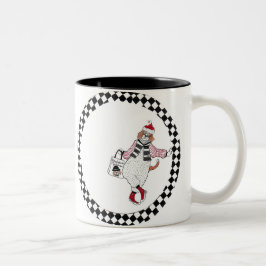 "ShoppingSanta Beagle ", Två-Tonad Mugg