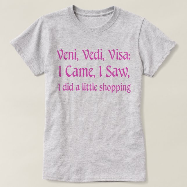ShoppingT-tröja Tee Shirt (Design framsida)