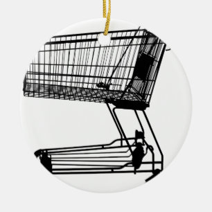 Shoppingvagn Julgransprydnad Keramik