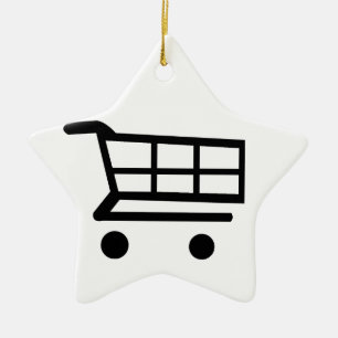 Shoppingvagn Julgransprydnad Keramik