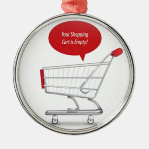 Shoppingvagnsdesign Julgransprydnad Metall