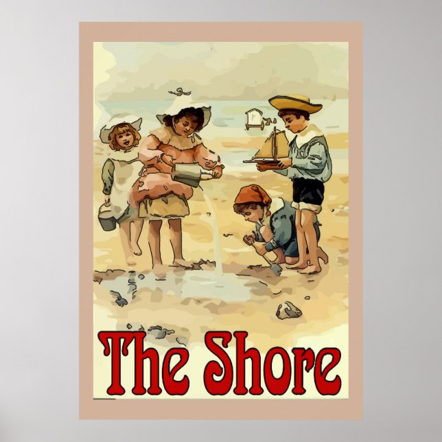 Shore Kids Vintage Stil Poster (Framsidan)