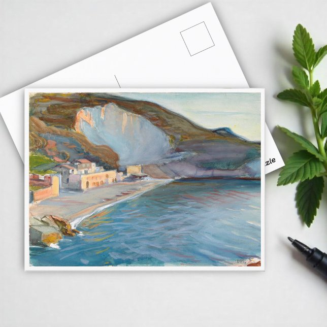 Shore Ligcape från Neapelregionen, M. Enckell Vykort (Skapare uppladdad)