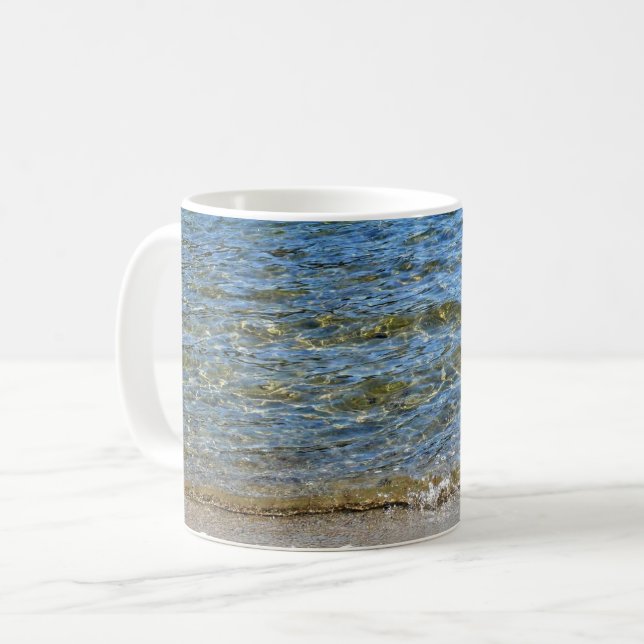 Shore of Tenaya Sjö, Yosemite, CA Kaffemugg (Framsida vänster)
