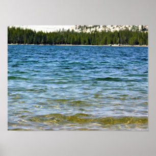 Shore of Tenaya Sjö, Yosemite, CA Poster
