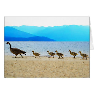 Shore Patrol Canada Geese Hälsningskort